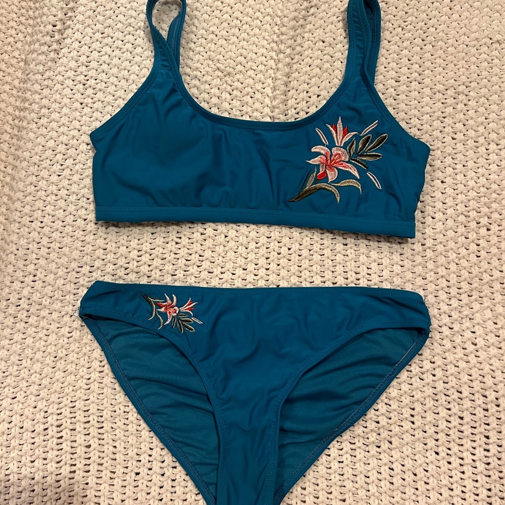 Vigoss Blue floral Bikini Set
